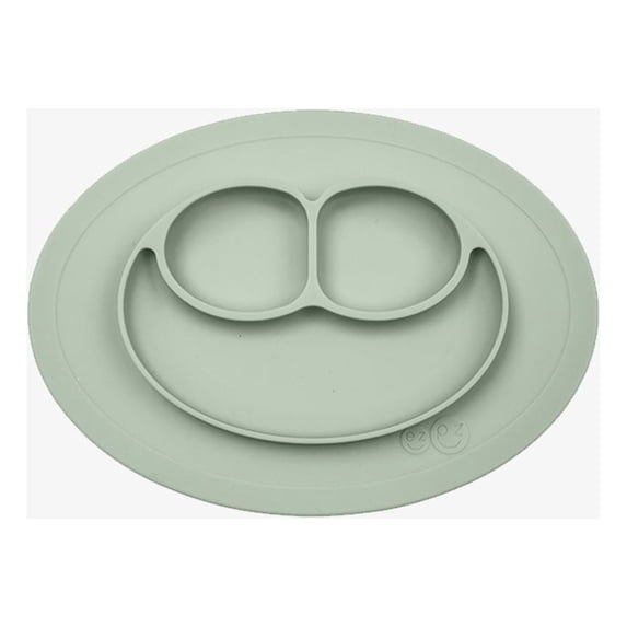 zpz Mini Mat - One-piece silicone placemat + plate (Sage)