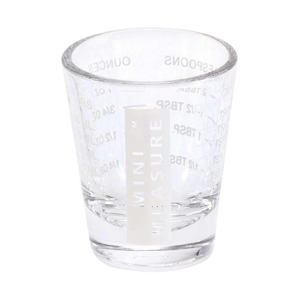 Windfall Mini Measure Heavy Glass, Measurements Multi-Purpose Liquid and  Dry Measuring Shot Glass, Measuring Cup Graduated with Lid Glass  Multipurpose Milk Cup for Home 