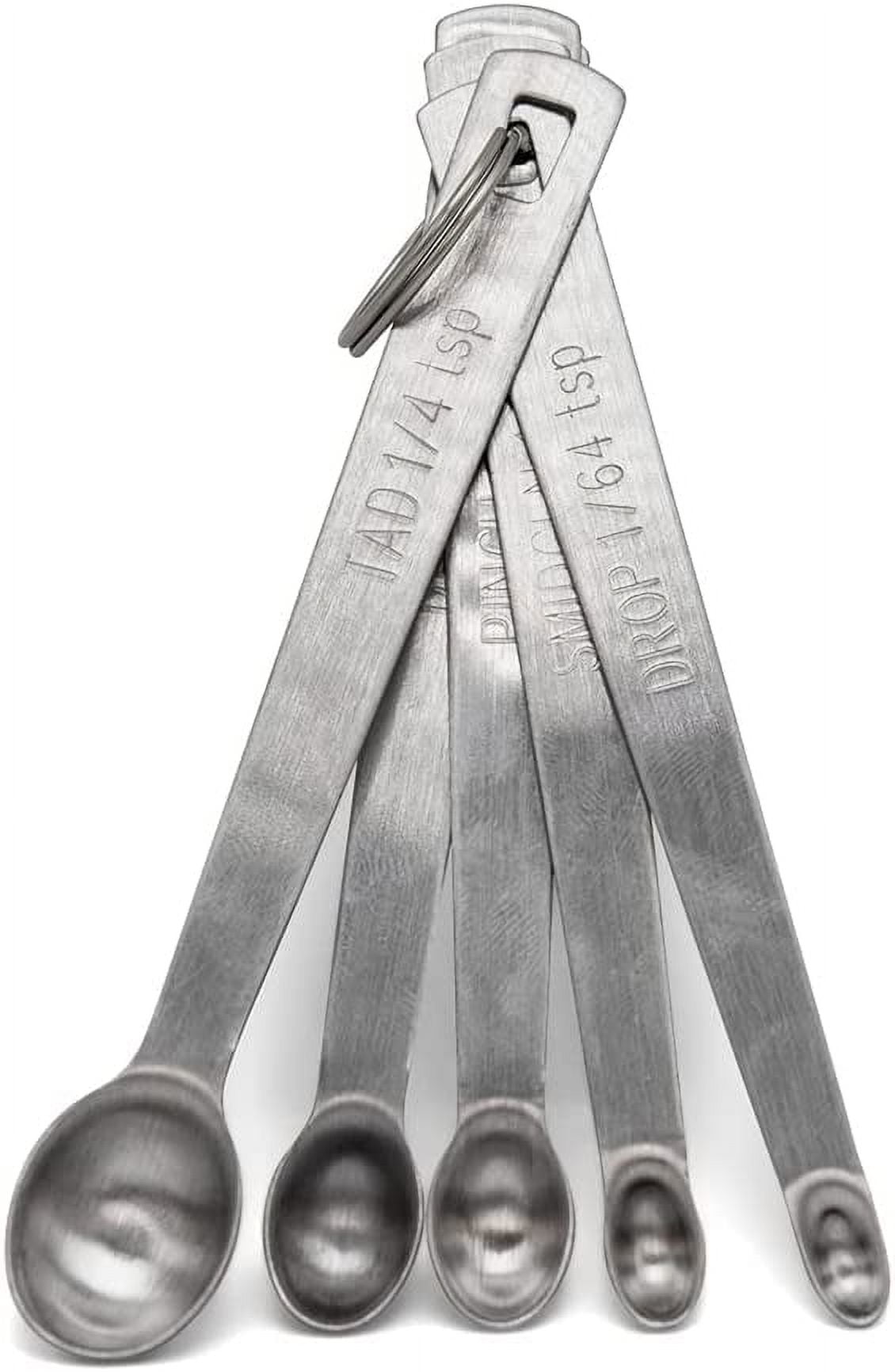 Tad Dash Pinch Smidgen Drop Stainless Steel 5 Pieces Mini Teaspoon Small  Measuring Spoons - Buy Mini Measuring Spoon,Stainless Steel Mini Measuring