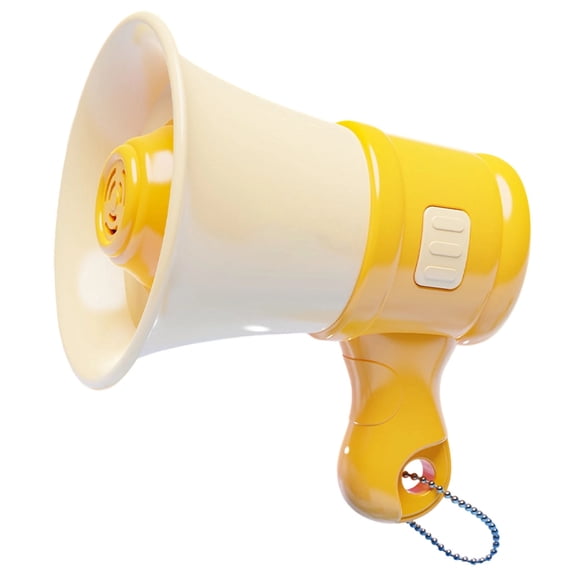 Mini Megaphone Bullhorn Keychain, Portable Handheld Recording Amplifier Speaker with Key Chain, Clear LoudâSound Compact Bullhorn for Adults for Events and Outdoor Broadcasting Scenarios