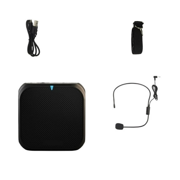 Mini Megaphone Voice Amplifier With Wired Microphone Mini Audio Speaker Support USB Disk And TF Card Player ,Easy to Operate
