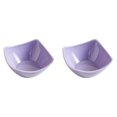 thumbnail image 1 of Mini Melamine Dipping Bowls, Decorative Small Condiment Sauce Dishes with Unique Shape, Reusable Serving Bowls for Soy Sauce, Snacks, Candy, Fruits, Party, Kitchen Table Decor (2Pcs Lavender), 1 of 4