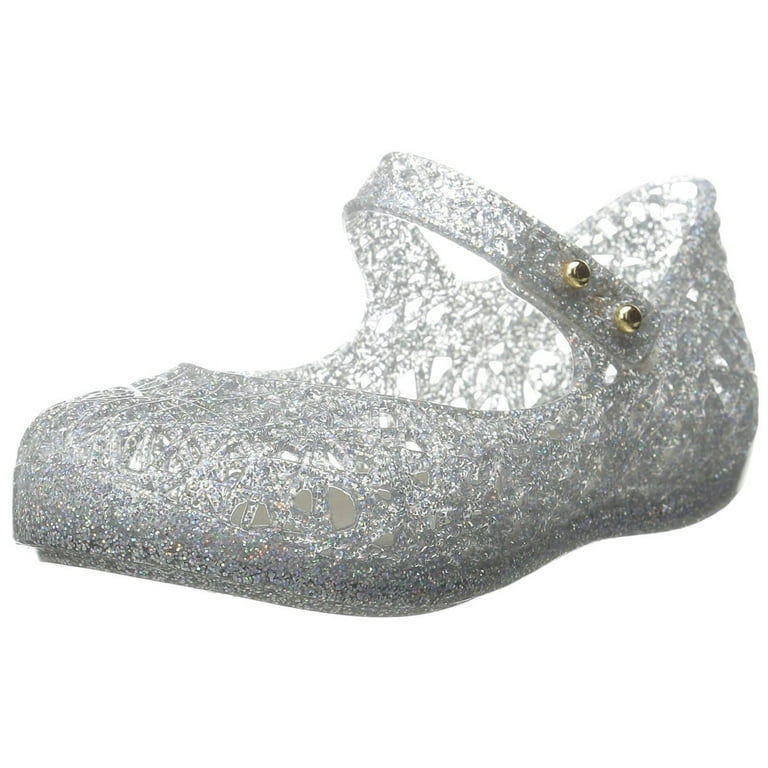 Mini Melissa Campana ZI Slingback Sandal Toddler Light Silver 5