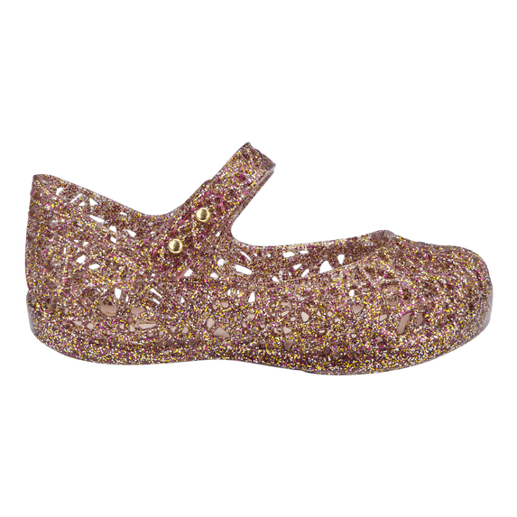 mini melissa campana zig zag vi sp bb mary jane shoe (toddler), mixed pink glitter, 5 m us toddler