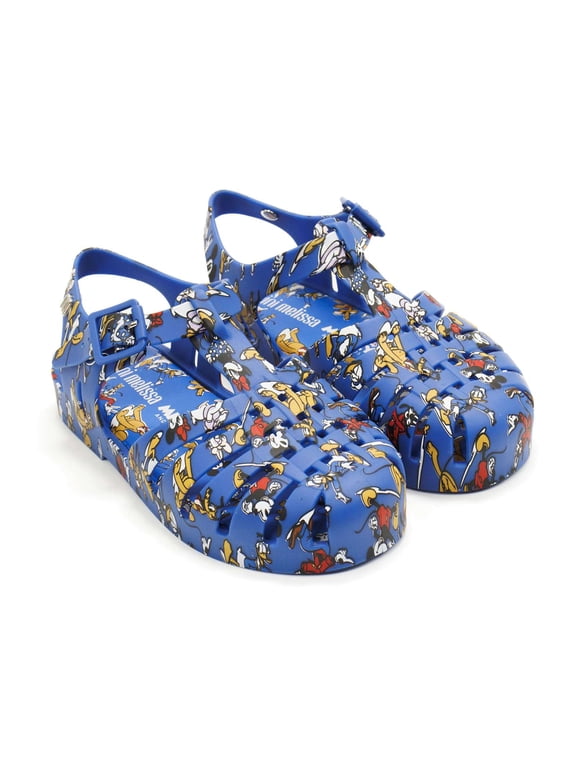 Girls Possession Mickey And Friends Jelly Sandals, Blue \ Multi Color,11 M US