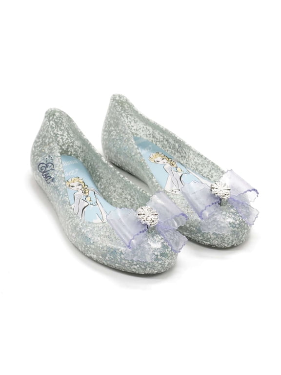 Girls Sweet Love And Disney Princess Elsa, Glitter Blue \ Blue,3 M US