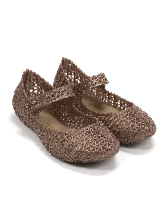 Toddlers Campana Papel Baby Flats, Pink Glitter,6 M US