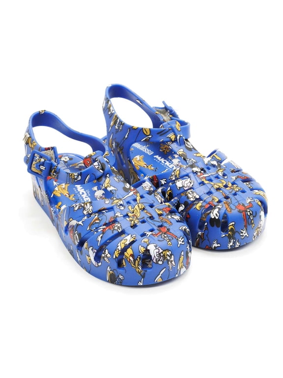 Toddlers Possession With Mickey Original Slip-On Sandal With Buckle Closure, Blue \ Multi Color,10 M US