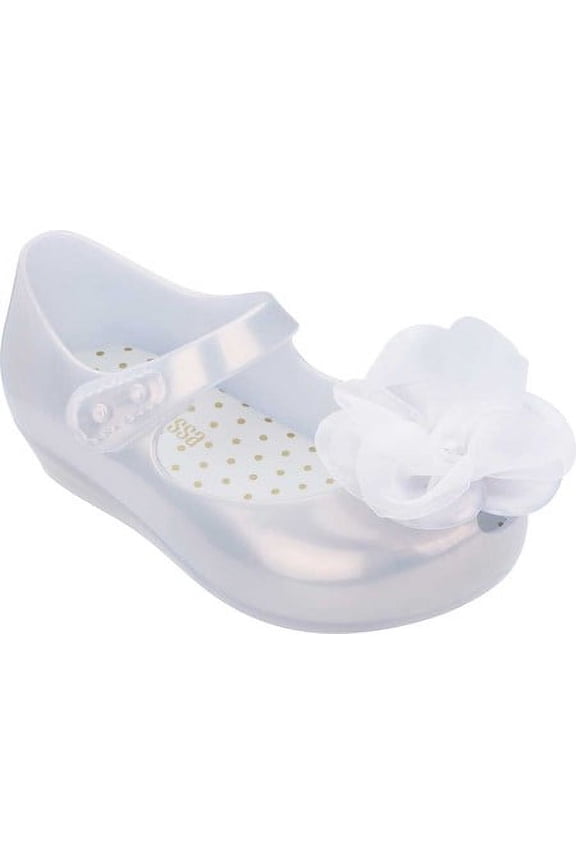 Mini Melissa Ultragirl Chic BB (Toddler/Little Kid) White