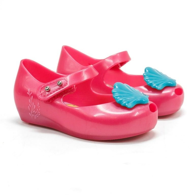 Mini Melissa Toddlers Ultragirl Little Mermaid Flats, Pink