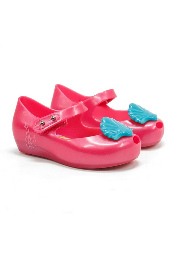 Toddlers Ultragirl + Little Mermaid Flats, Pink \ Blue,6 M US