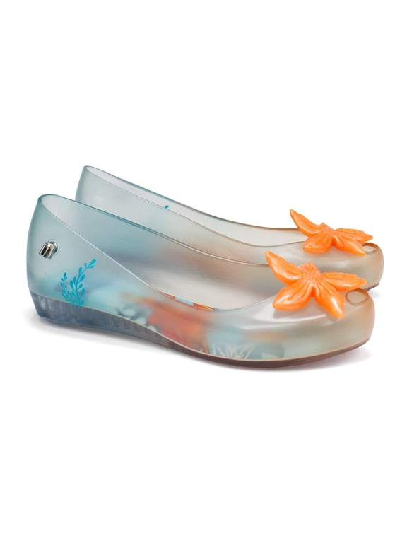 Ultra + Little Mermaid II Ballerina Flat, 3, Orange