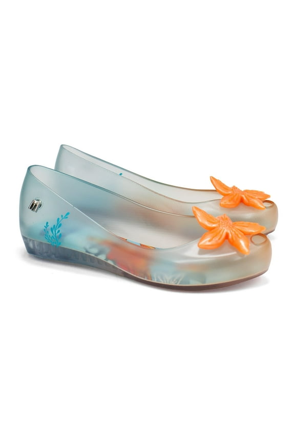 Ultra + Little Mermaid II Ballerina Flat, 3, Orange