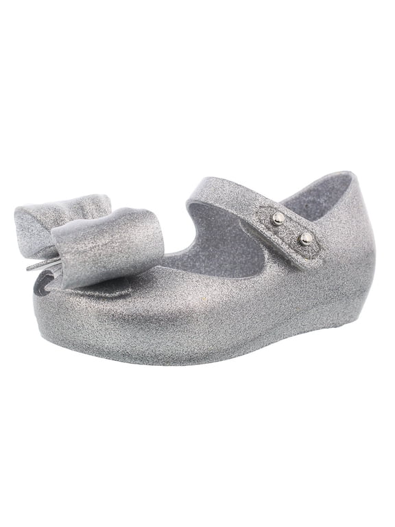 Ultragirl Viii Bb Flats Baby Girls Shoes Size 5, Color: Silver Glitter