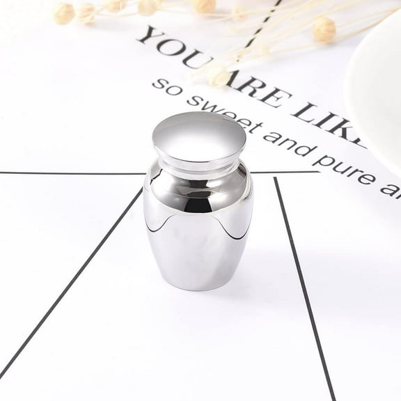 Mini Memorial Urn Engravable Cremation Urns for Human Ashes Small Keepsake Urns Stainless Steel Jar