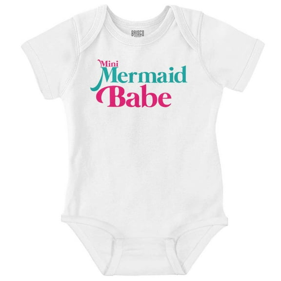Mini Mermaid Babe Beach Lovers Bodysuit Jumper Girls Infant Baby Brisco Brands 12M