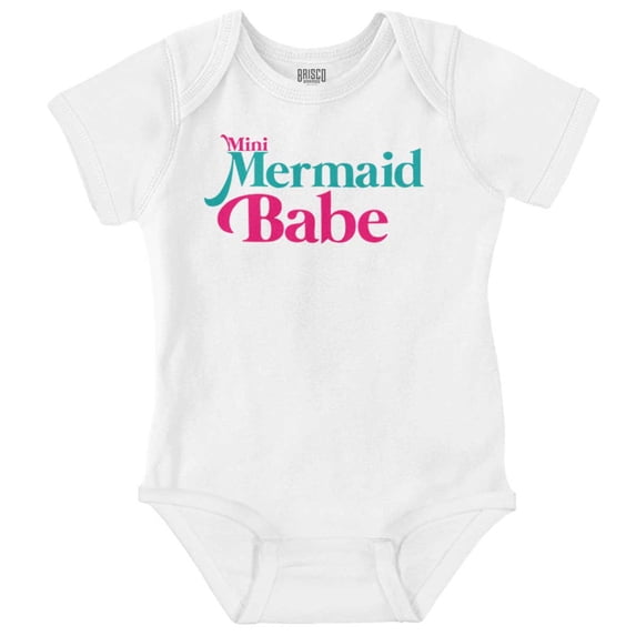 Mini Mermaid Babe Beach Lovers Bodysuit Jumper Girls Infant Baby Brisco Brands 24M