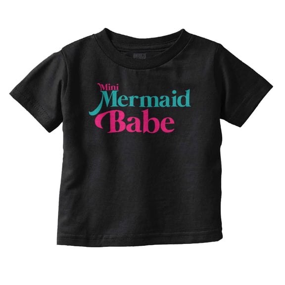 Mini Mermaid Babe Beach Lovers Youth T Shirt Tee Girls Infant Toddler Brisco Brands 12M