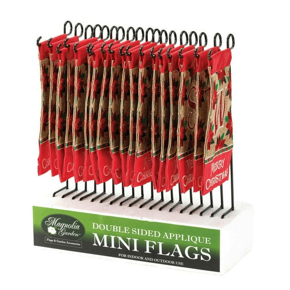 Mini Merry Christmas Monogram Flag Assortment
