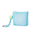 thumbnail image 1 of Mini Mesh Pouch,Lightweight Transparent Mesh Storage Organizer with Hanging Loop for Bathroom Office Travel,Blue, 1 of 6