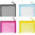 thumbnail image 1 of Mini Mesh Pouches(4 Pack), Small Mesh Bags with Zipper Nylon Makeup Pouches Bag Cosmetic Pouch Travel Purse Organizer Insert Diaper Inside Bag Organizers Home Organizing Size See Through Cute Colors, 1 of 5