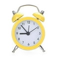 thumbnail image 1 of Mini Metal Alarm Clock, Yellow, 3.07 x 1.97 in, Metal Material, Digital Clock for Bedroom, Desk, Office, Travel and Daily Timekeeping, 1 of 10