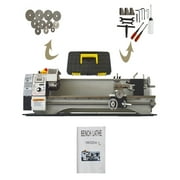 Mini Metal Bench Lathe Variable Speed Precision Inch Instrument Machine Threaded Version WM210V 1100W 8*24