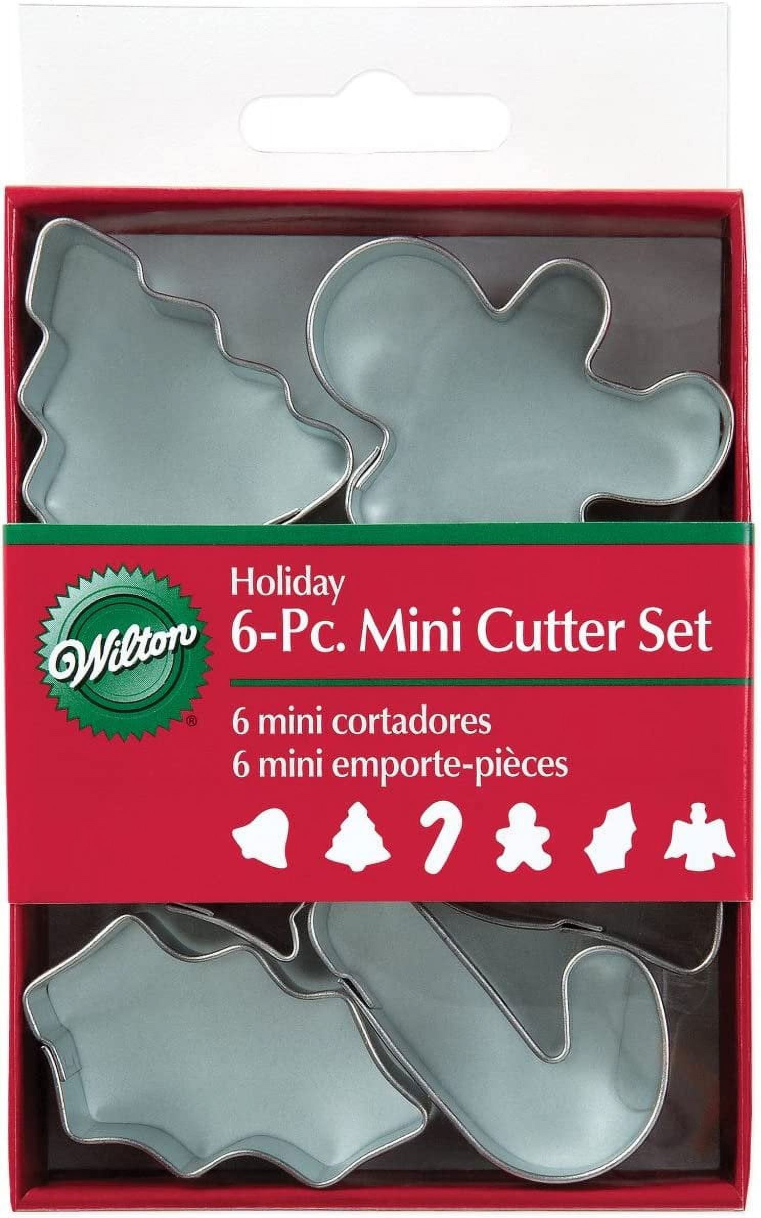 Mini Metal Cookie Cutters 6/Pkg-Holiday