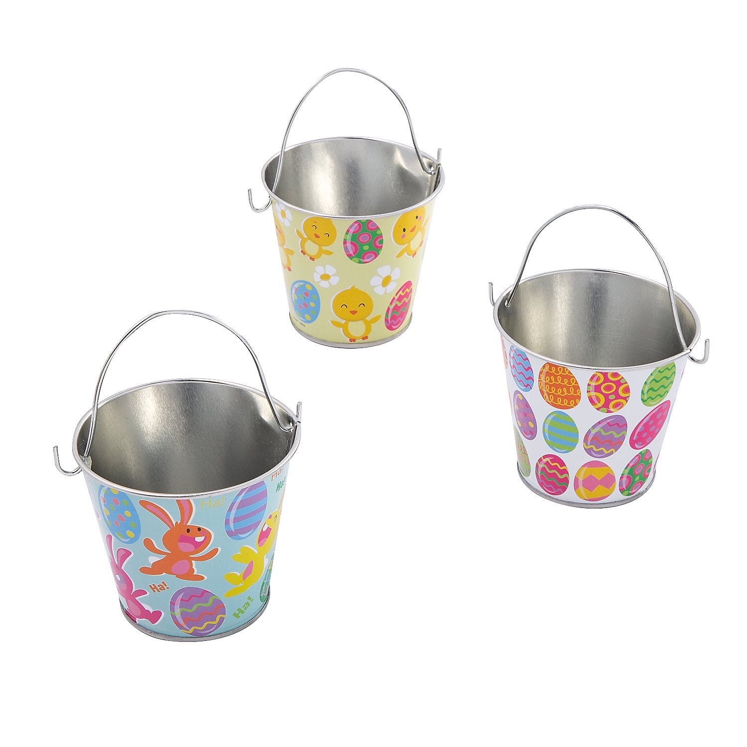 Mini Metal Easter Pails 12 Pc.