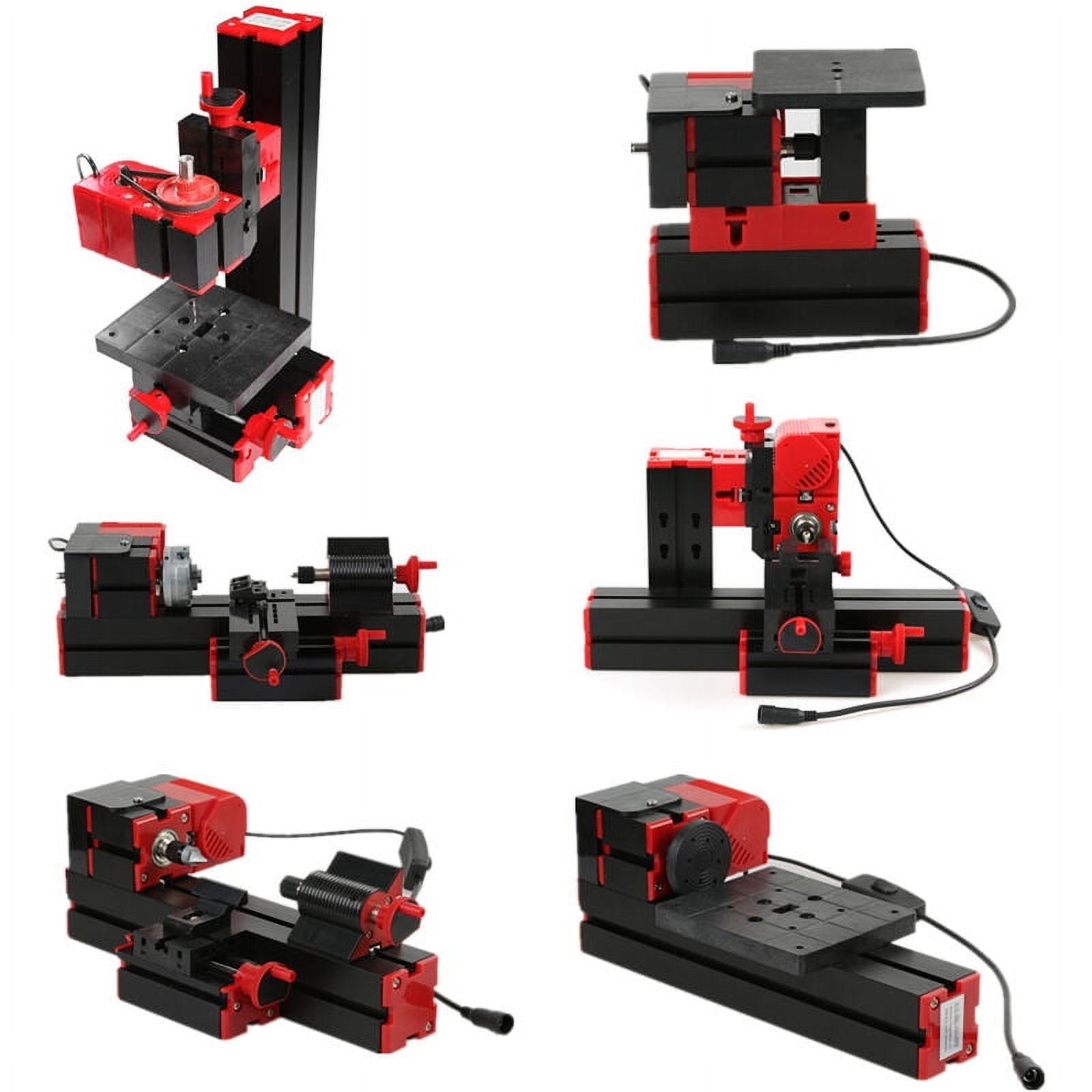 Mini Metal Lathe, Mini Small Combined Machine Tool, Six-In-One Multi ...