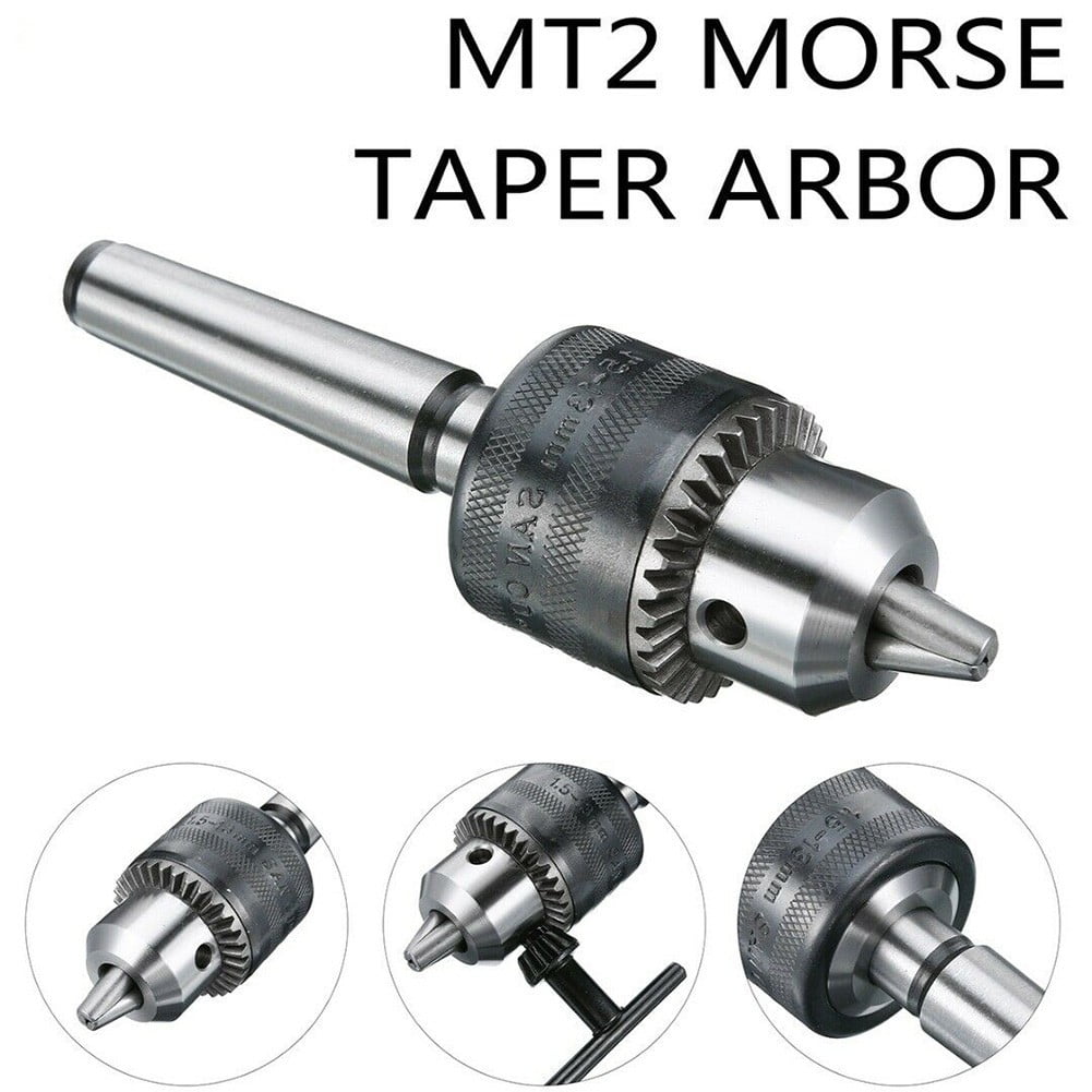 Mini Metal Lathe Tail Stock Drill Chuck Tools with MT2 Morse Taper