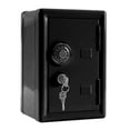 thumbnail image 1 of Mini Metal Money Safe with Key and Digit Lock, Personal Cash Savings Box with Password Protection, Compact Security Locker for Home and Office Use, 1 of 8