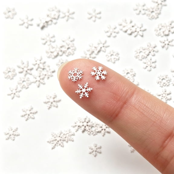 Mini Metal Snowflake Winter Crafts for Christmas Party Decoration 300 Pcs