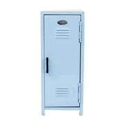 Mini Locker,Metal Small Locker for Desktop, Blue| Desktop Organizer Box For Makeup Office Supplies Small Items, 10.8 x 4.5 x 4.5 inch