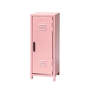 Mini Metal Storage Locker with Lock, Pink | Tabletop Storage Chest with Combination Padlock, Small Steel Organizer Box for Desk, Office, Classroom, Kids