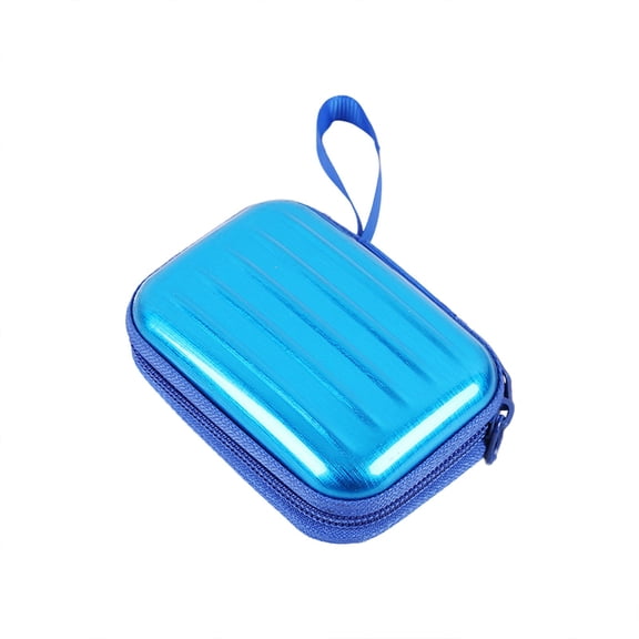 Mini Metal Storage Tin Box, Small Tins Container with Zipper for Jewelry Cash Earphones, Portable Keepsake Box with Lanyard, Gift Box, 1 Pcs Storage Tin