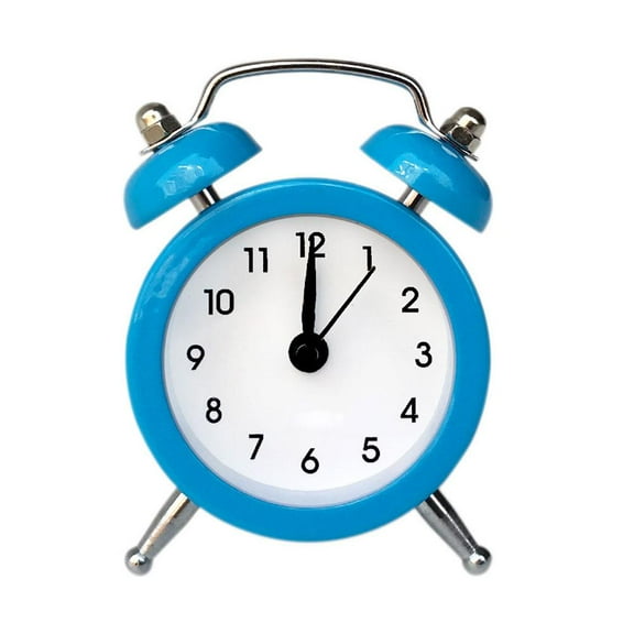 Mini Metal Twin Bell Alarm Clock Loud Clocks Vintage Analogue Table 9CQ6