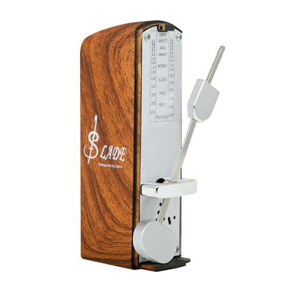 Mini Metronome Standard Universal Guitar Metronome Wind Up Mechanical Metronome Brown