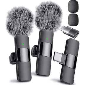 Mini Mic Pro Wireless Lavalier Microphone for iPhone and Android