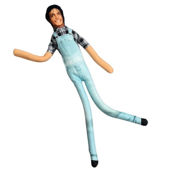 Mini Michael Doll,Michael Figure Dolls Plush Funny Bendable Flexible Internal Wire Frame Poseable Stuffed Doll,Michael Party Decorations Collectible Gift For Mj Fans