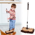thumbnail image 1 of Mini Microfiber Flat Mop for Kids Detachable 360 Degree Rotation - Extendable Cleaning Tool for Floor Window Car - Super Fine Fiber Cloth Mop Head - 1 Pack for Children Toddler Home Bedroom Use, 1 of 9