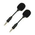 thumbnail image 1 of Mini Microphone 2 PCS Singing Supplies Professional Live Streaming Copper Plastic, 1 of 6