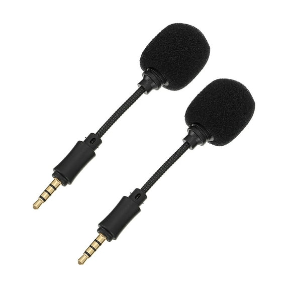 Mini Microphone 2 PCS Singing Supplies Professional Live Streaming Copper Plastic