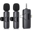 thumbnail image 1 of Mini Microphone, 3 in 1 Wireless Microphone for iPhone, iPad, Android, Camera, Professional Wireless Lavalier Lapel Mics for Recording, YouTube, TikTok, 1 of 1