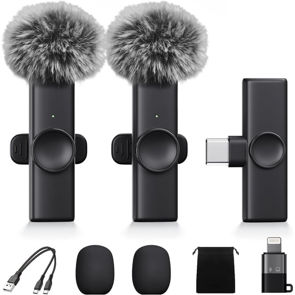 Mini Microphone for iPad and Android,Mini Mic with Noise Reduction,Plug and Play Small Microphone for Video Recording Interview Podcast YouTube Vlog.