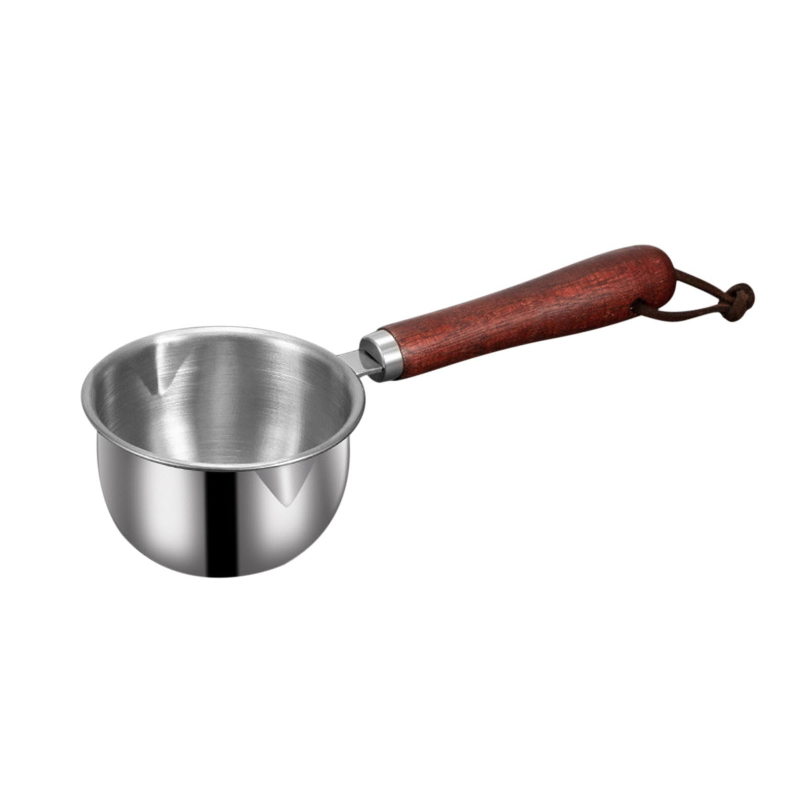 Milk Warmer Pot Mini Stainless Steel Sauce Pot With Handle & Spout – Small Cooking Pot For Melting Butter, Oil, Chocolate, Stovetop Use Mini Chili Pot