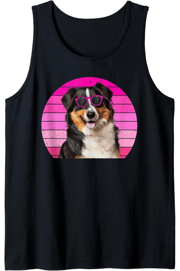 Mini Miniature Aussie Mom Australian Shepherd Dog For Women Tank Top Size S-3XL