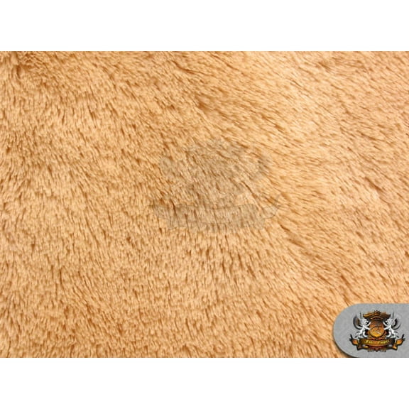 Mini Minky Shaggy CAMEL Fabric / 54" Wide / Sold by the yard