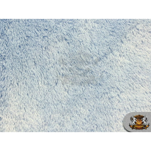 Mini Minky Shaggy LIGHT BLUE Fabric / 54" Wide / Sold by the yard