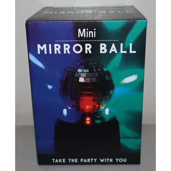 Mini Mirror Ball Fizz Creations Battery Powered Portable Travel Size 2024